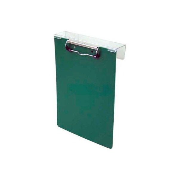 Omnimed Poly Overbed Clipboard, 9"W x 12-7/8"H, Forest Green